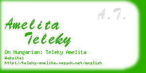 amelita teleky business card